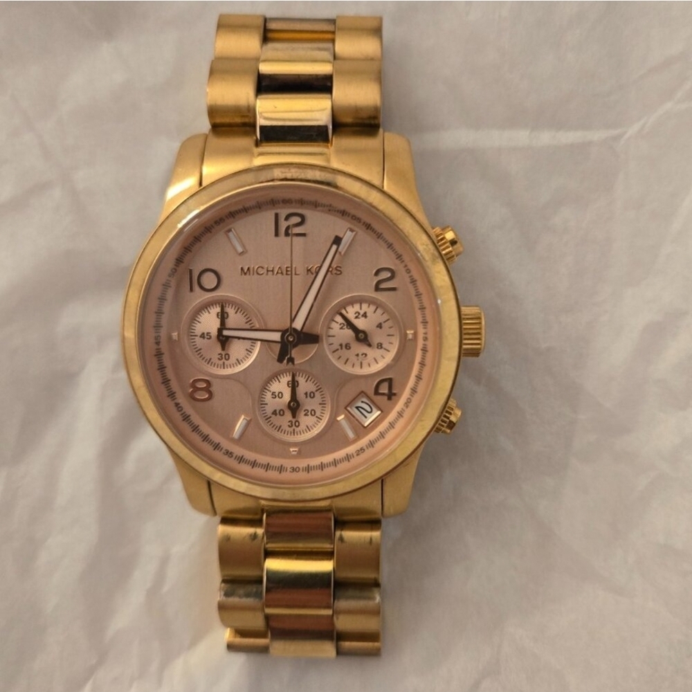 Michael Kors Gold and Rose Gold Women's Watch